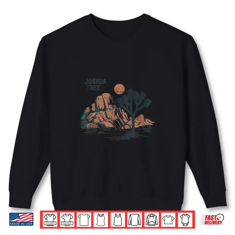 Sweatshirt Joshua Tree California Nature Hiking Mountains Graphic Shirt