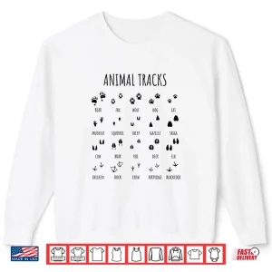 Sweatshirt Nature Explorer Animal Tracks Professional Camping Hiking Shirt