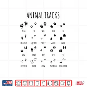 Design Nature Explorer Animal Tracks Professional Camping Hiking Shirt