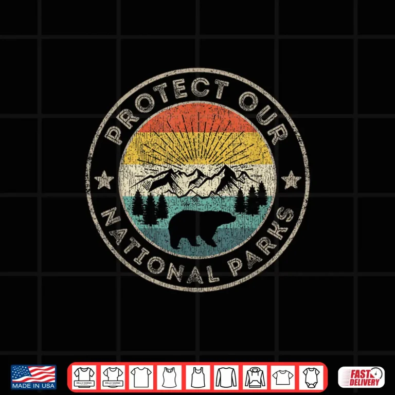 Design Protect Our National Parks Vintage Preserve Hiking Shirt
