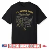 Sixty Two National Parks Map Gifts Us Park Vintage Camping Shirt