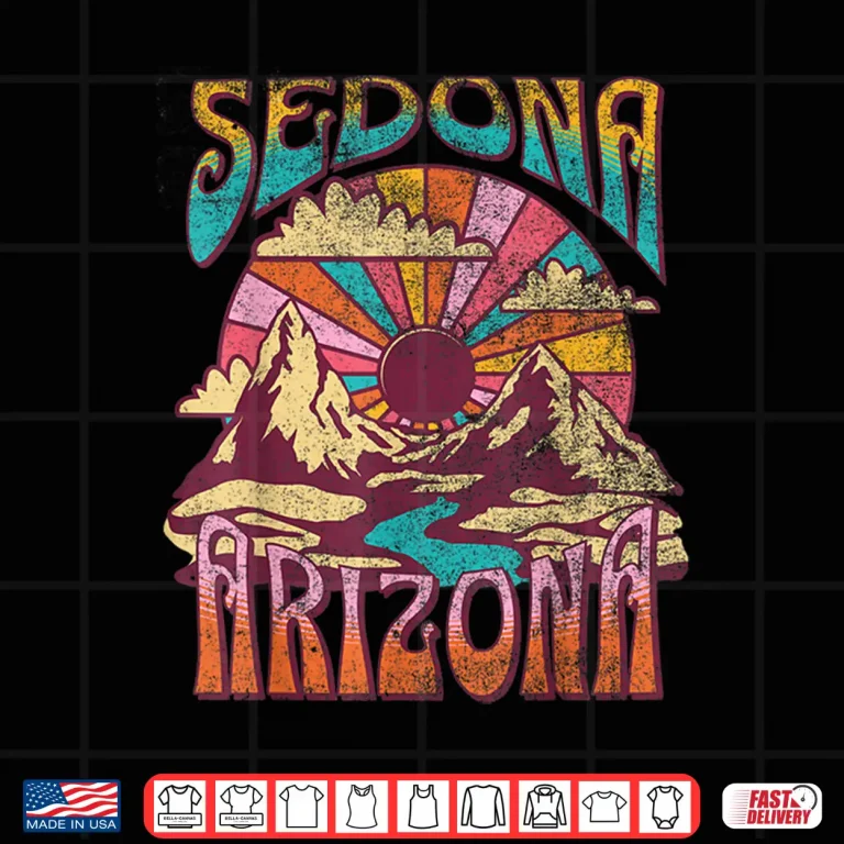 Design Sedona Arizona Nature Hiking Mountains Outdoors Vintage Shirt