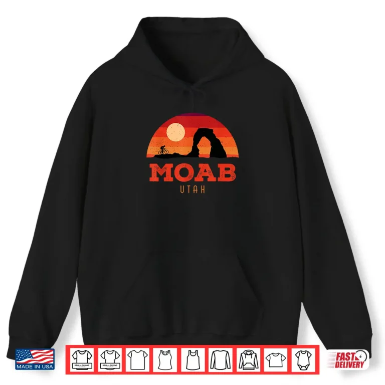 Hoodie Vintage Utah National Parks Moab Mighty Five Souvenir Shirt