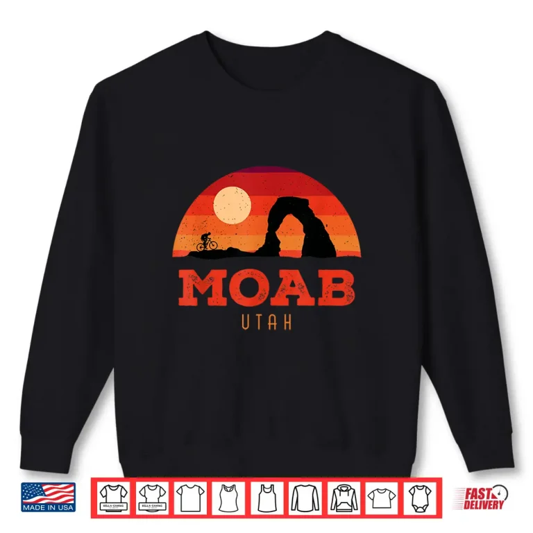 Sweatshirt Vintage Utah National Parks Moab Mighty Five Souvenir Shirt