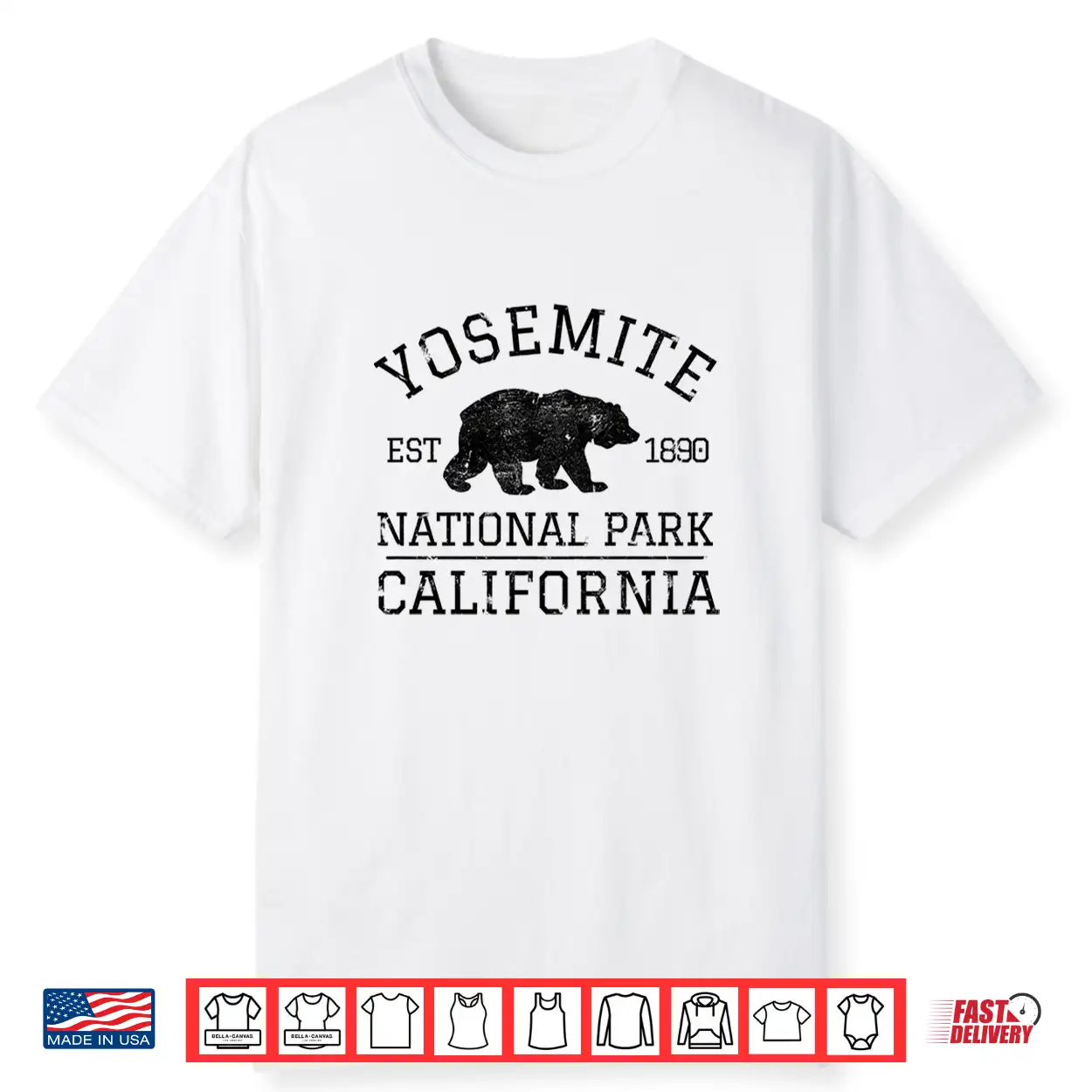 Yosemite National Park California Bear Nature Hiking Shirt Yosemite National Park California Bear Nature Hiking Shirt