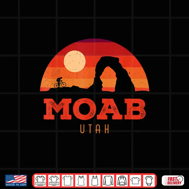 Design Vintage Utah National Parks Moab Mighty Five Souvenir Shirt