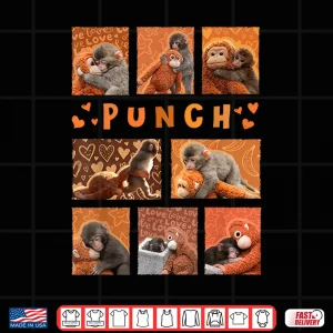 Design Baby Monkey Punch Mama Monkey Stuff Hugs Kids Men Women Cute Shirt