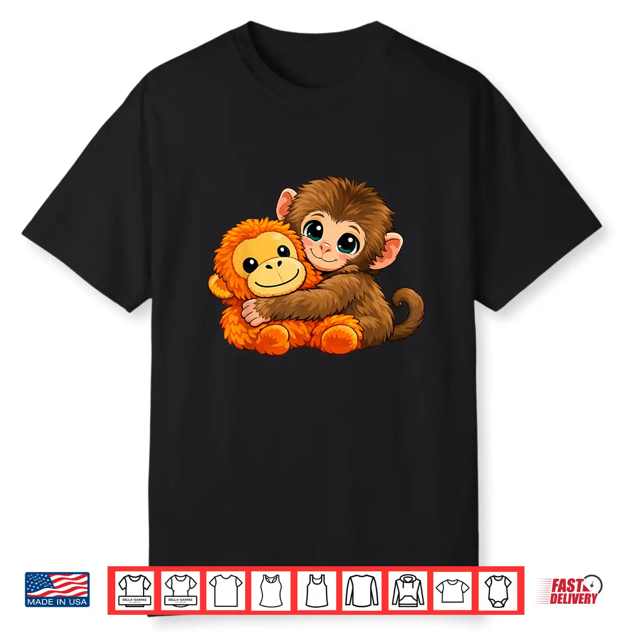 Funny Baby Monkey Punch Cute Animal Men Women Kids Shirt Funny Baby Monkey Punch Cute Animal Men Women Kids Shirt