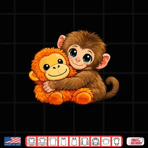 Funny Baby Monkey Punch Cute Animal Men Women Kids Shirt 4 Design Funny Baby Monkey Punch Cute Animal Men Women Kids Shirt