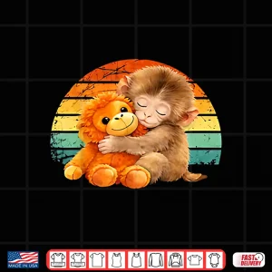 Design Retro Vintage Baby Monkey Punch Shirt