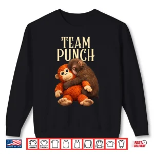 Sweatshirt Cute Baby Monkey Punch Team Punch Kids Shirt