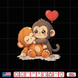 Design Cute Baby Monkey Punch Shirt