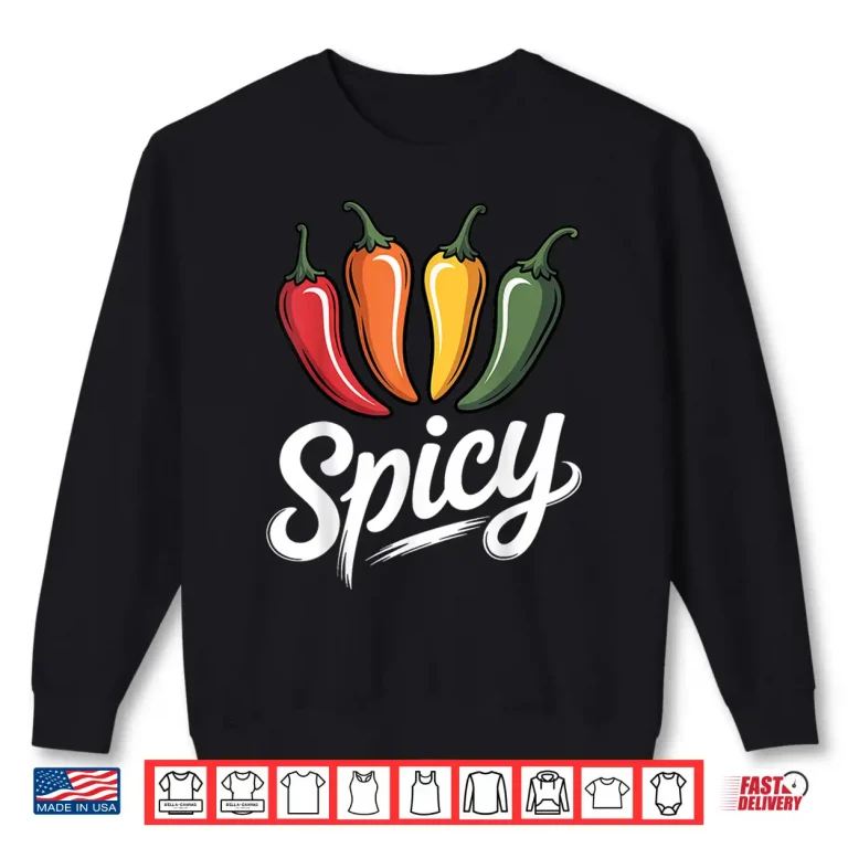Sweatshirt Funny Chili Pepper Art for Men Women Kids Chilli Pepper Shirt