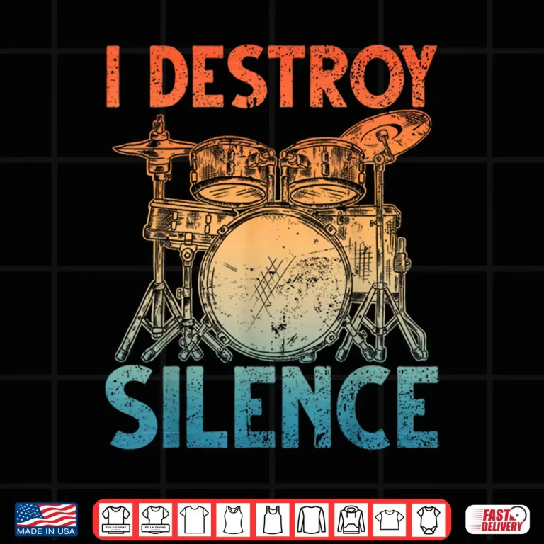 Design Funny Drumming Art for Men Women Drumline Drum Set Drummer Shirt