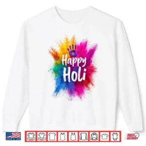 Sweatshirt Happy Holi for Women Men Kids Color India Hindu Gifts Shirt