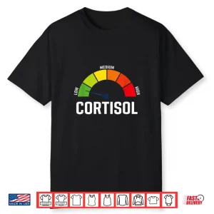 Low Cortisol Meter Relaxed Mental Health & Wellness Shirt