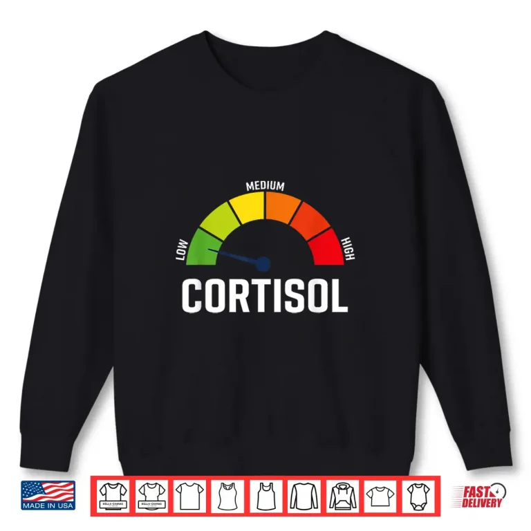 Sweatshirt Low Cortisol Meter Relaxed Mental Health Wellness Shirt