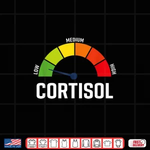 Design Low Cortisol Meter Relaxed Mental Health Wellness Shirt