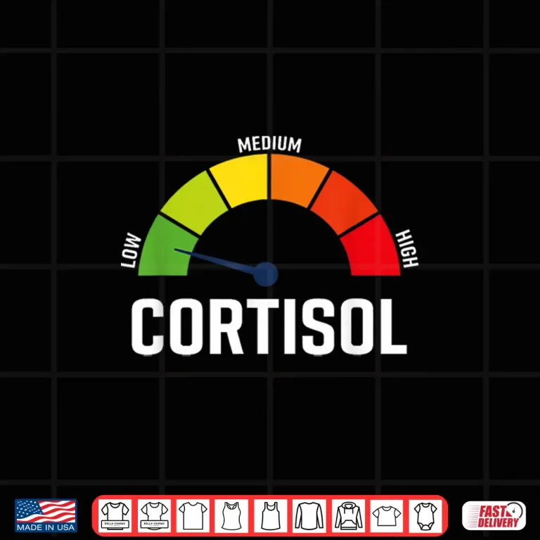 Design Low Cortisol Meter Relaxed Mental Health Wellness Shirt