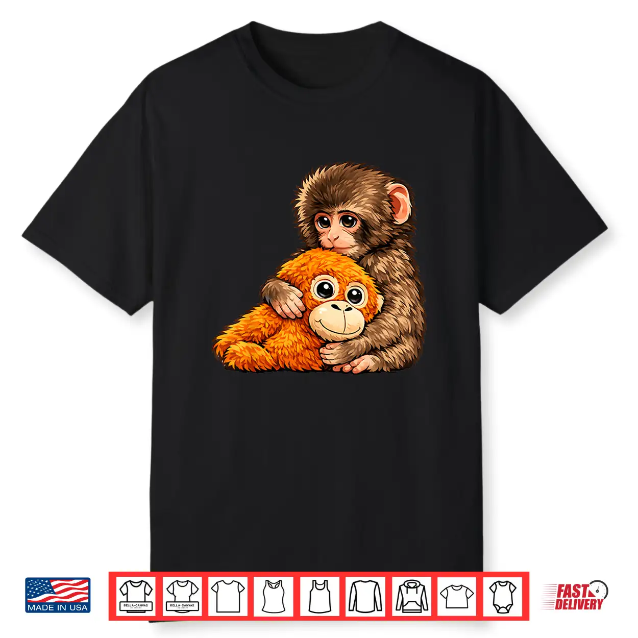 Punch Team Punch Cute Baby Monkey Shirt Punch Team Punch Cute Baby Monkey Shirt