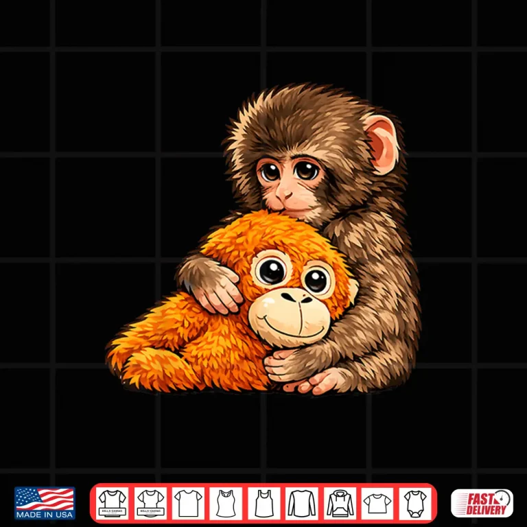 Design Punch Team Punch Cute Baby Monkey Shirt