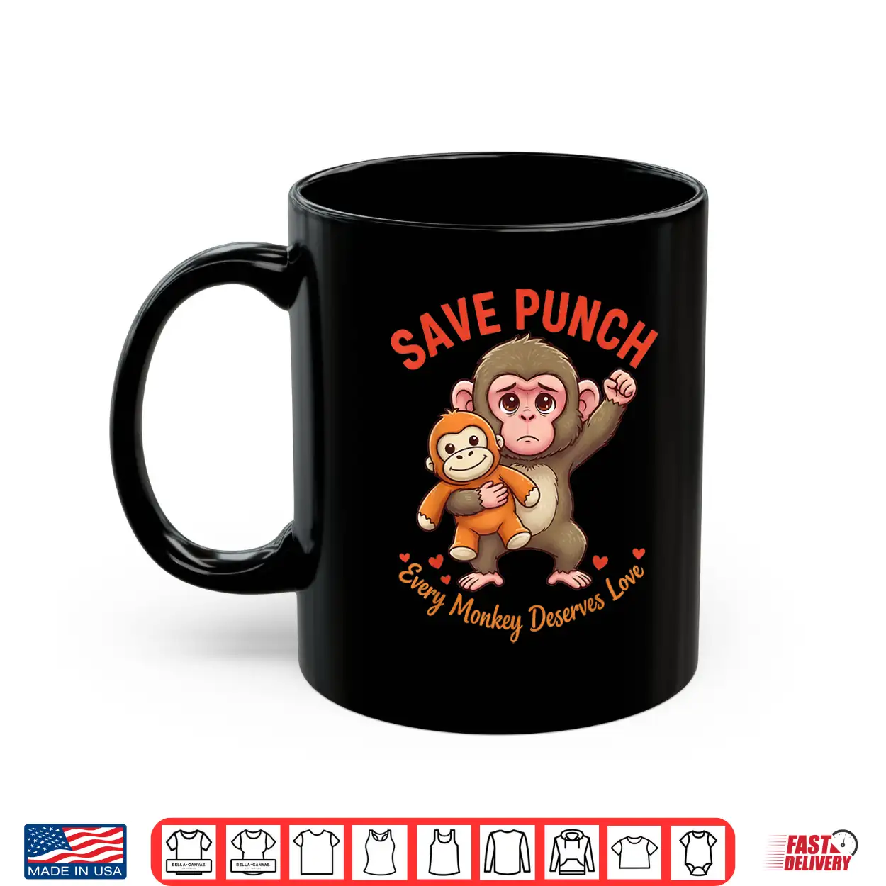 Save Punch Every Monkey Deserves Love Shirt Save Punch Every Monkey Deserves Love Shirt