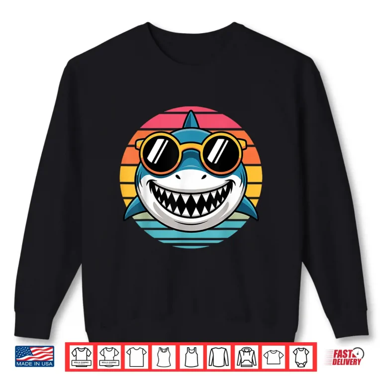 Sweatshirt Shark Art for Men Women Kids Adult Shark Novelty Shark Lover Shirt