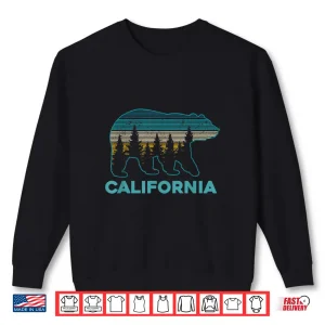 Sweatshirt California Bear Vintage Retro Nature Hiking Souvenir Gift Shirt
