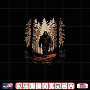 Design Bigfoot Sasquatch Silhouette Professional Nature Graphic Shirt