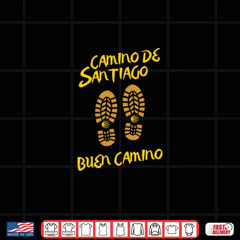 Design Camino De Santiago Buen Camino Hiking Boots Souvenir Shirt