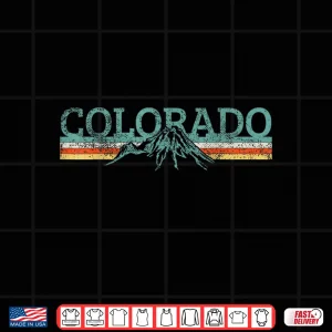 Colorado Hiking Travel Retro Professional Graphic Shirt 4 Design Colorado Hiking Travel Retro Professional Graphic Shirt