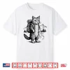 Funny Outdoor Hiking Cat Backpacking Animals Graphic Shirt