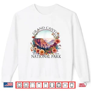 Sweatshirt Floral Grand Canyon National Park Hiking Camping Outdoor Shirt