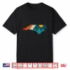 North Carolina Vintage State Map Mountains Hiking Pride Shirt