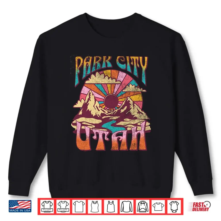 Sweatshirt Park City Utah Nature Hiking Mountains Outdoors Vintage Shirt