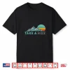 Take A Hike Retro Vibe Mountains Seventies Hiking Graphic Shirt
