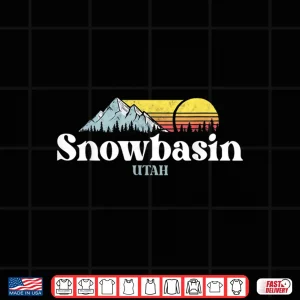 Snowbasin Utah Ski Snowboard Hiking Professional Graphic Shirt 4 Design Snowbasin Utah Ski Snowboard Hiking Professional Graphic Shirt