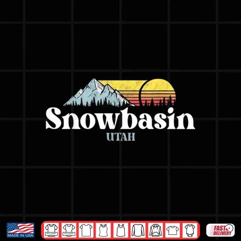 Design Snowbasin Utah Ski Snowboard Hiking Professional Graphic Shirt
