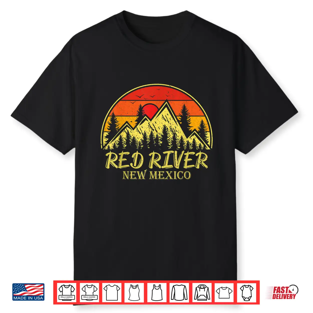 Vintage Red River New Mexico Mountains Hiking Souvenir Shirt Vintage Red River New Mexico Mountains Hiking Souvenir Shirt