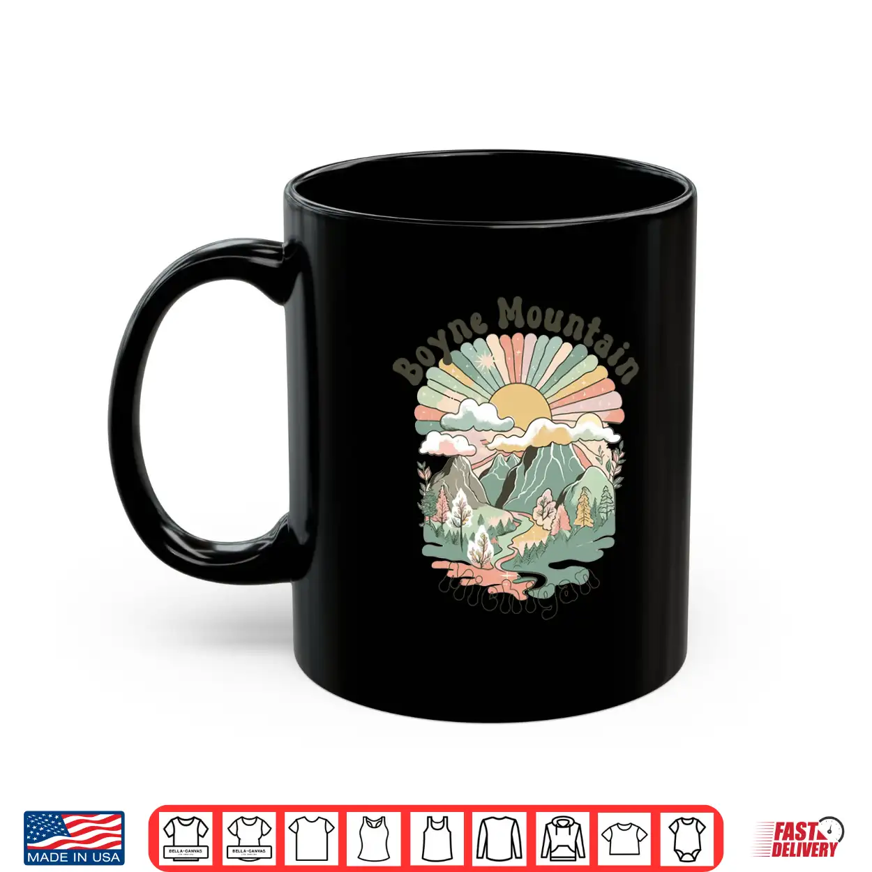 Vintage Boyne Mountain Michigan Mountains Hiking Sunset Shirt Vintage Boyne Mountain Michigan Mountains Hiking Sunset Shirt