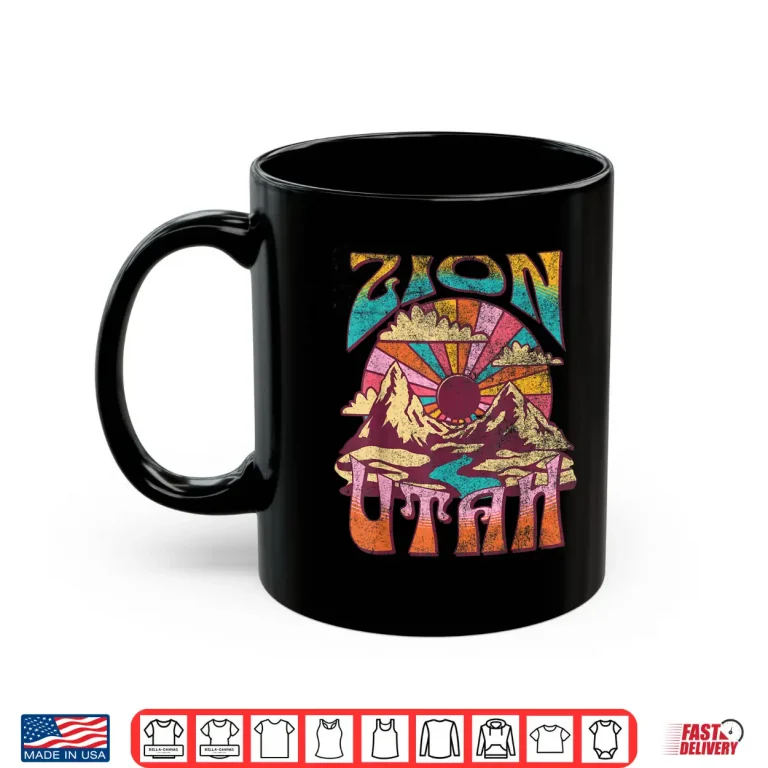 Mug Zion Utah Nature Hiking Mountains Outdoors Vintage Shirt