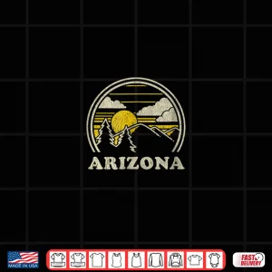 Design Arizona Vintage Hiking Mountains Professional Graphic Shirt