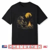 Camping Bear Drinking Beer Hiking Nature Funny Grizzly Shirt
