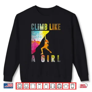 Sweatshirt Bouldering Rock Climber Professional Rock Climbing Graphic Shirt