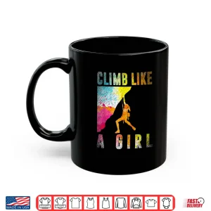 Mug Bouldering Rock Climber Professional Rock Climbing Graphic Shirt
