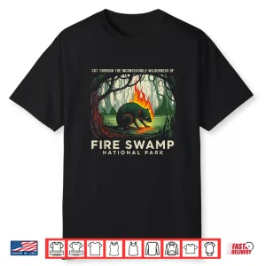 Fire Swamp National Park Camping Hiking Mountain Graphic Shirt