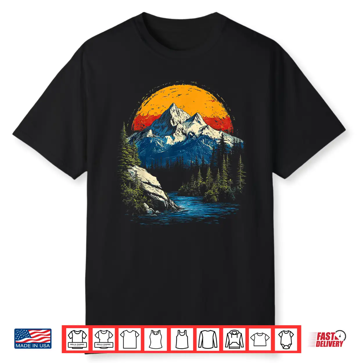 Nature Mountain Vintage Professional Aesthetic Graphic Shirt Nature Mountain Vintage Professional Aesthetic Graphic Shirt