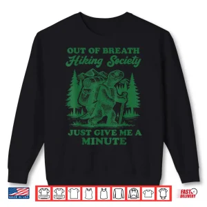 Sweatshirt Out Of Breath Hiking Society Turtle Animal Lover Graphic Shirt