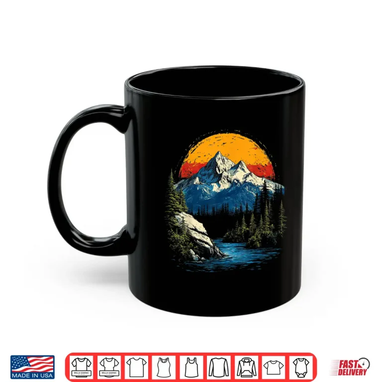 Mug Nature Mountain Vintage Professional Aesthetic Graphic Shirt