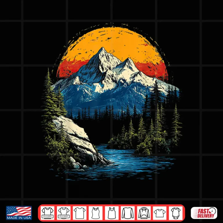 Design Nature Mountain Vintage Professional Aesthetic Graphic Shirt